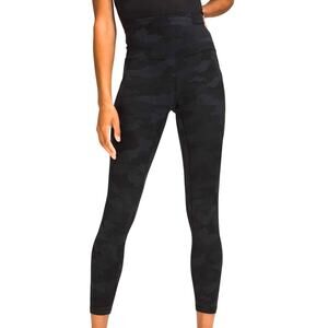 Lululemon Align High Rise Pant with Pockets 25" Deep Coal Camo Women's Sz 6 EUC